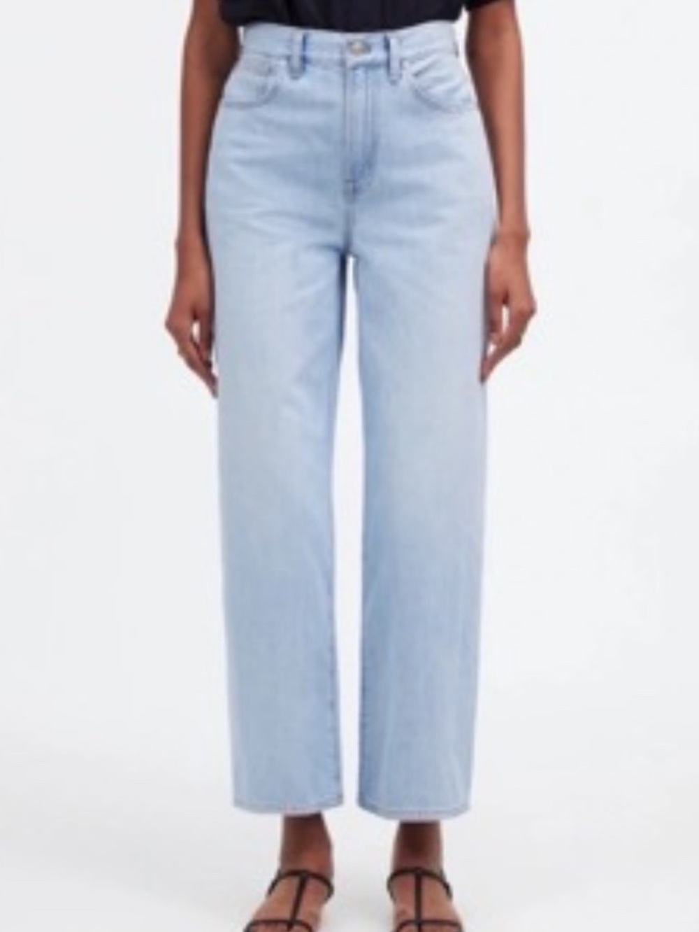 Madewell The Perfect Vintage Wide-Leg Crop Jean Fitzgerald Light Wash 27